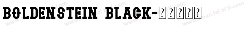 Boldenstein BLACK字体转换